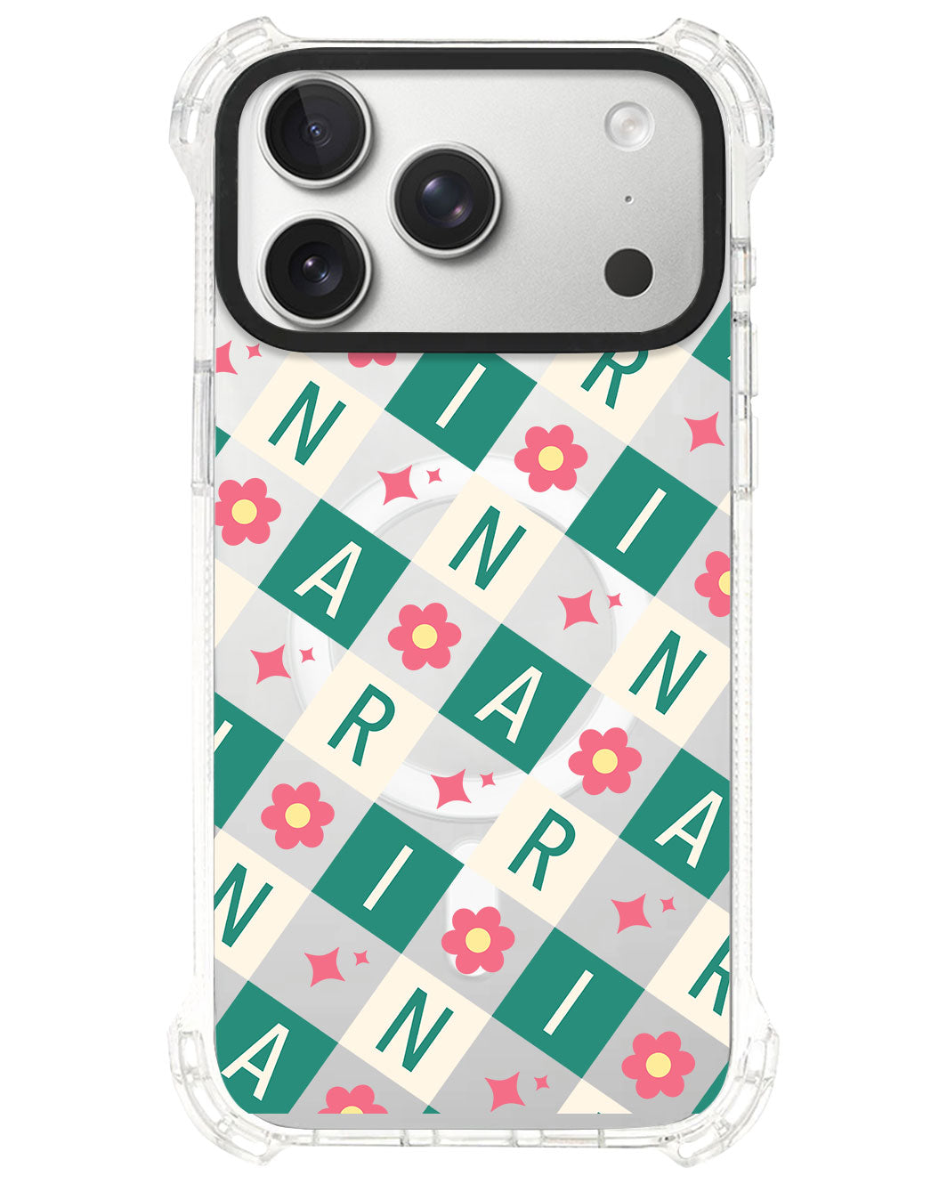 iPhone Rearguard UltimateS⁴ - CUSTOM MONOGRAM 3.0 Flower Grid 4.0