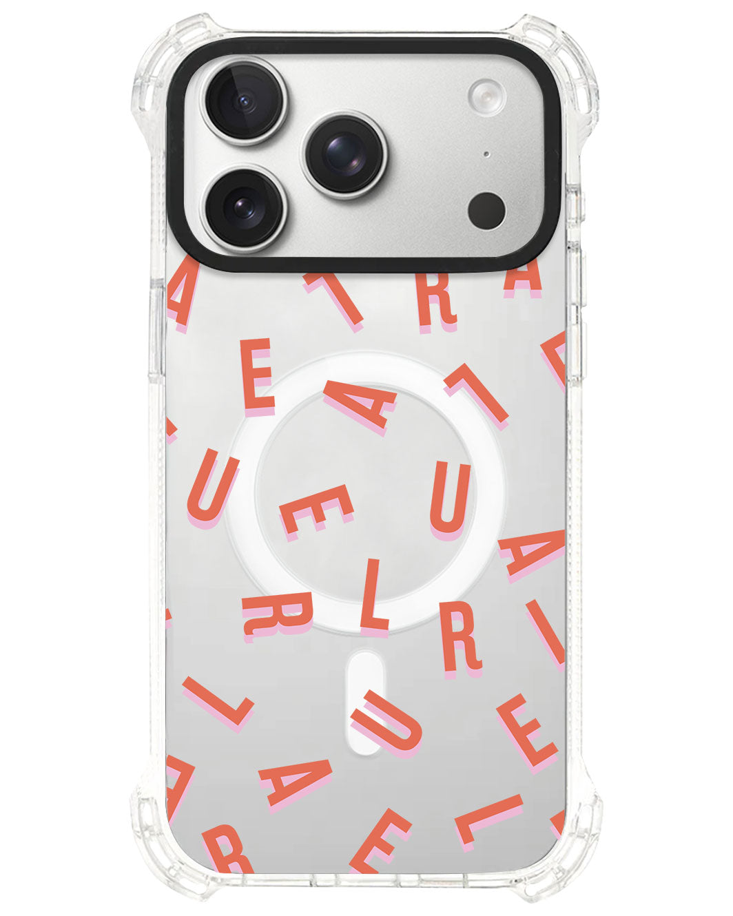 iPhone Rearguard UltimateS⁴ - CUSTOM MONOGRAM 1.0 Coral