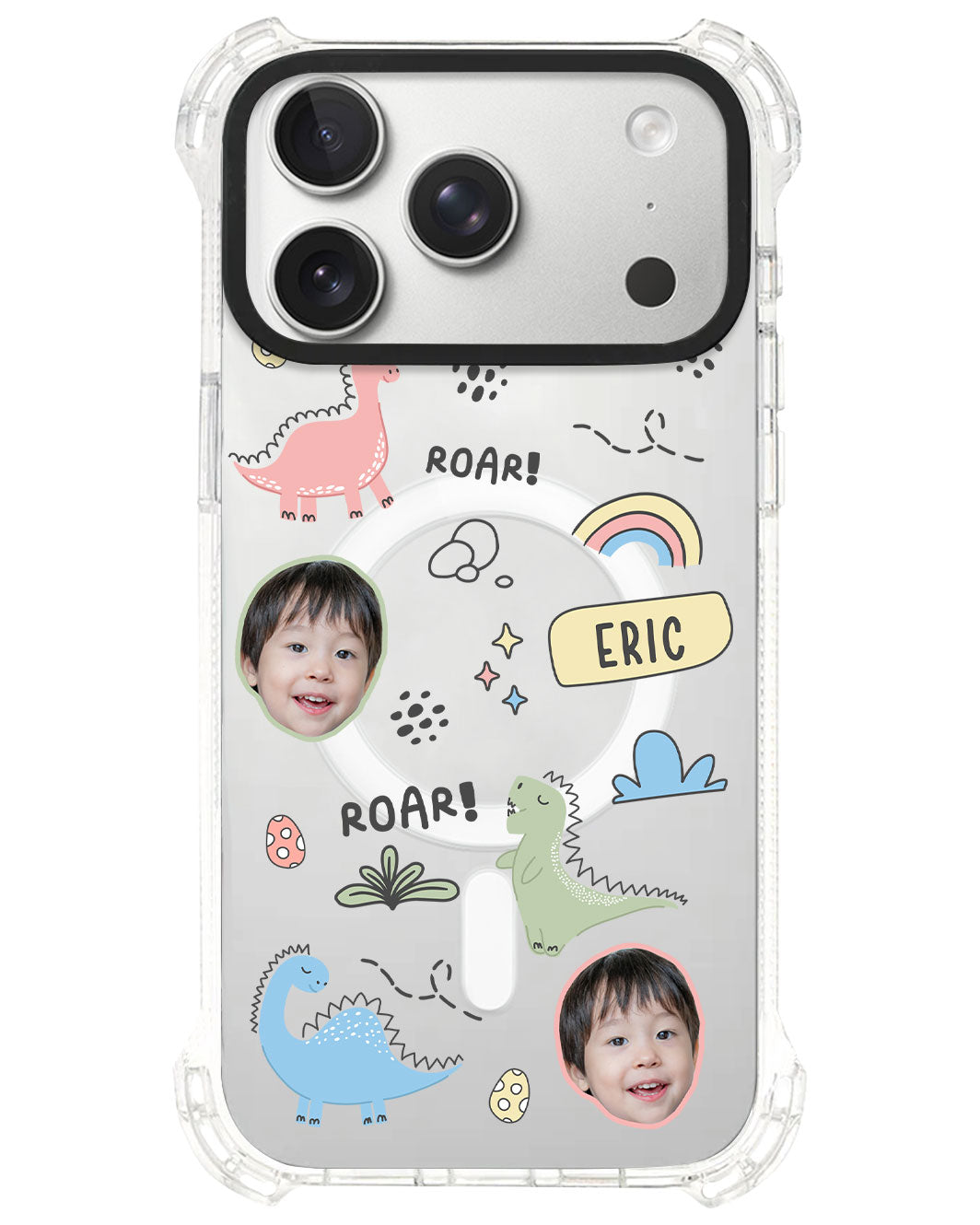 iPhone Rearguard UltimateS⁴ - Face Grid Dino