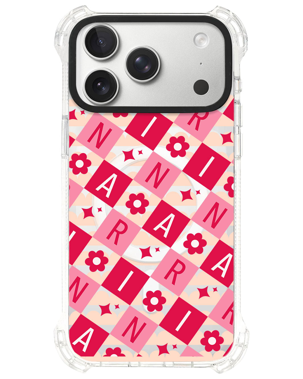 iPhone Rearguard UltimateS⁴ - CUSTOM MONOGRAM 3.0 Flower Grid 1.0