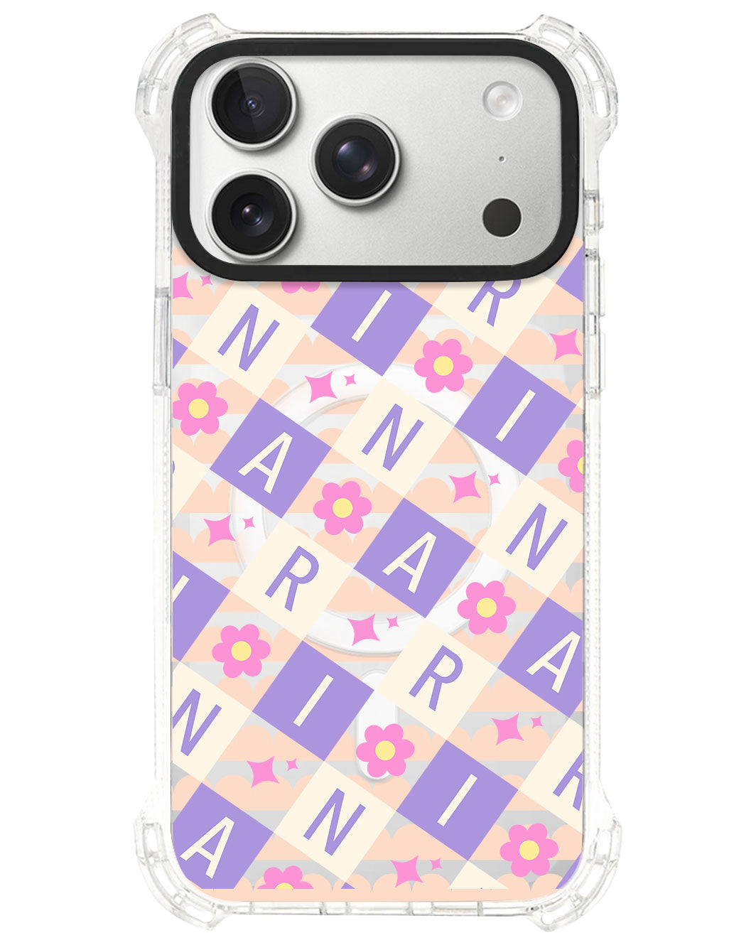 iPhone Rearguard UltimateS⁴ - CUSTOM MONOGRAM 3.0 Flower Grid 3.0