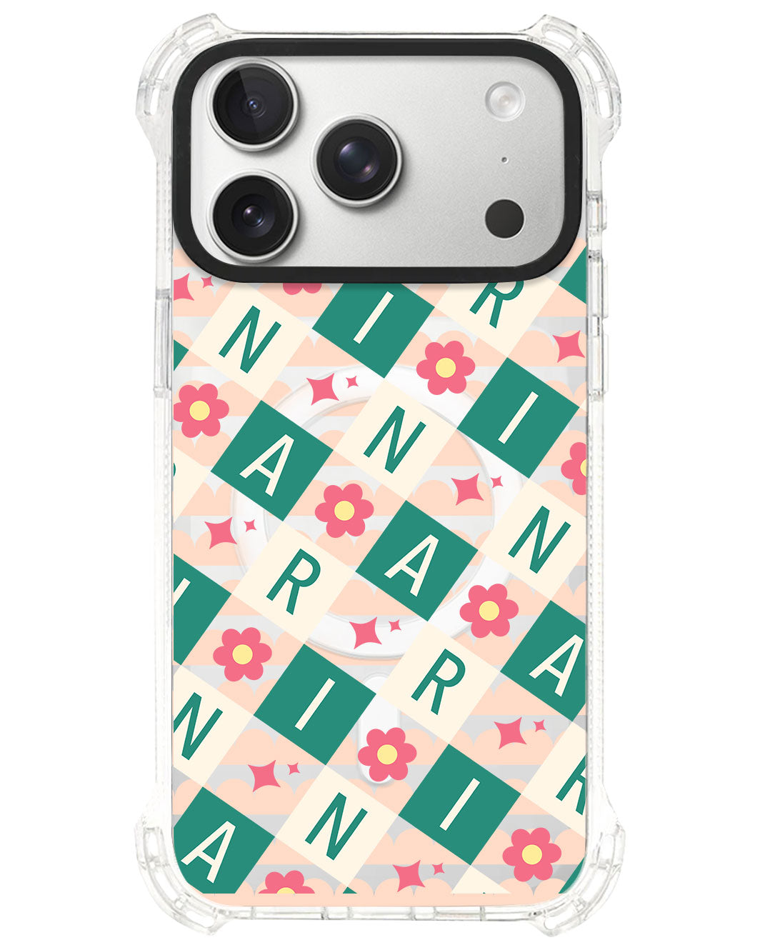 iPhone Rearguard UltimateS⁴ - CUSTOM MONOGRAM 3.0 Flower Grid 4.0