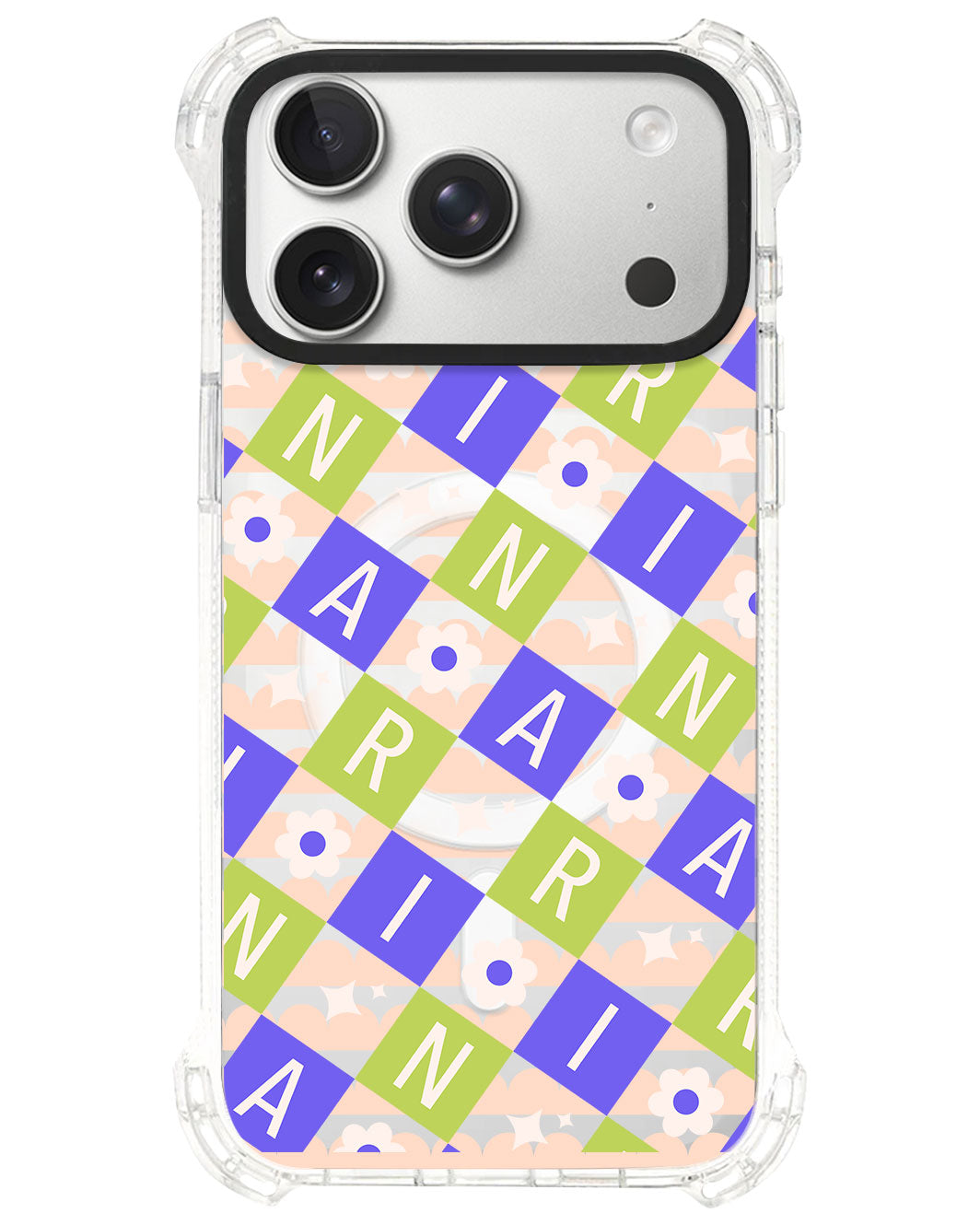 iPhone Rearguard UltimateS⁴ - CUSTOM MONOGRAM 3.0 Flower Grid 5.0