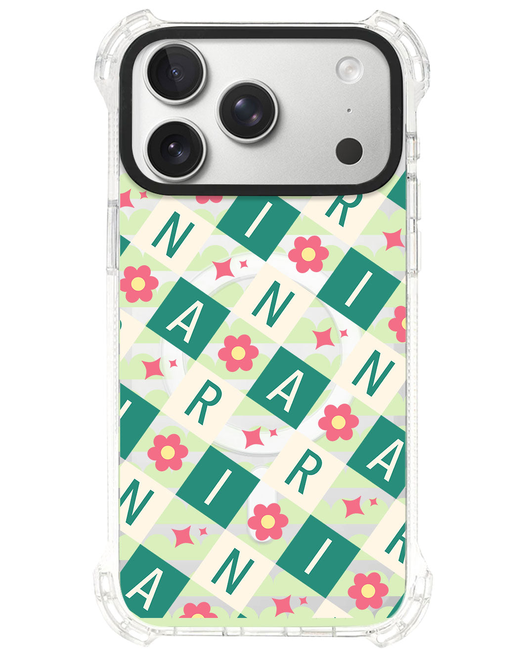 iPhone Rearguard UltimateS⁴ - CUSTOM MONOGRAM 3.0 Flower Grid 4.0