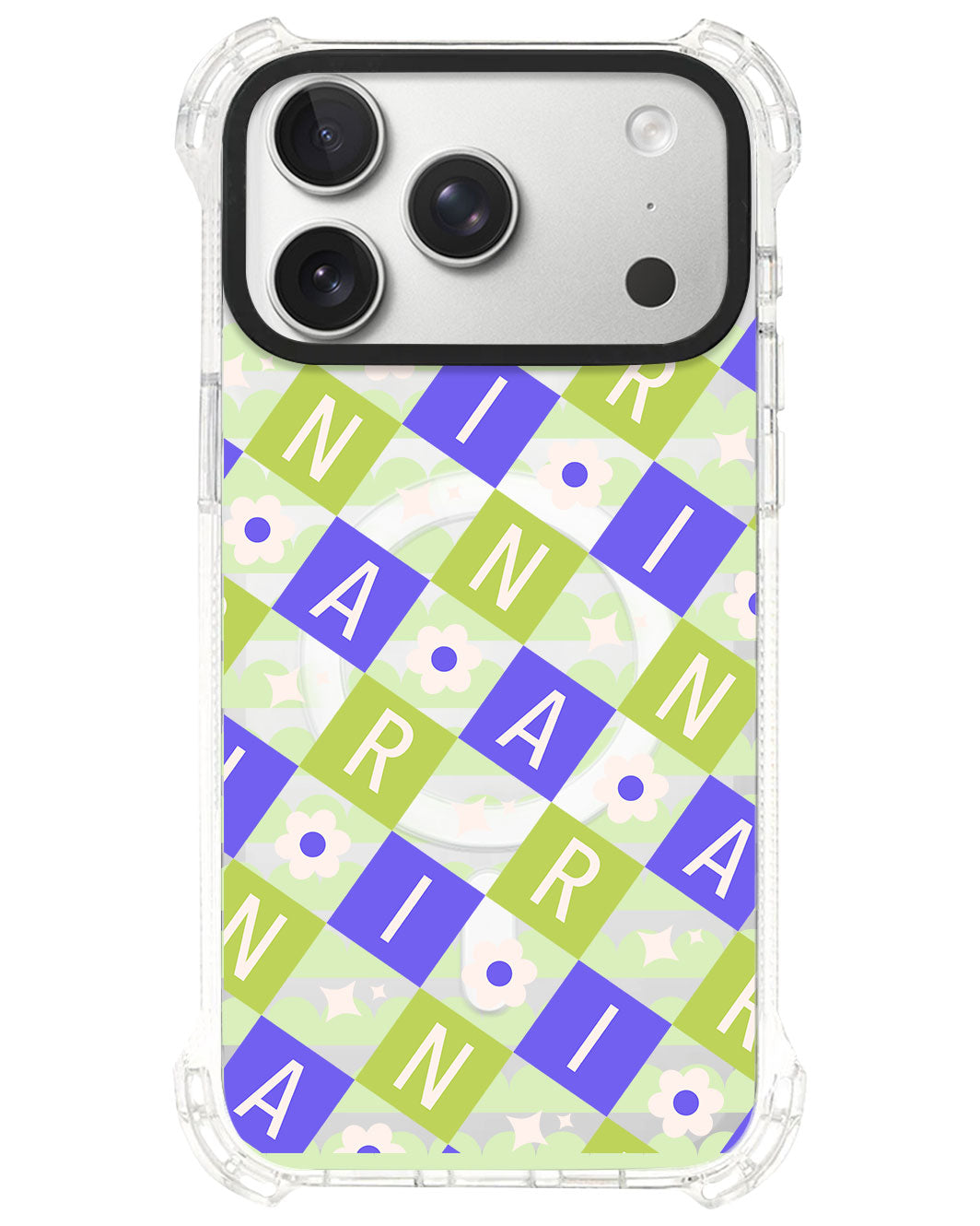 iPhone Rearguard UltimateS⁴ - CUSTOM MONOGRAM 3.0 Flower Grid 5.0