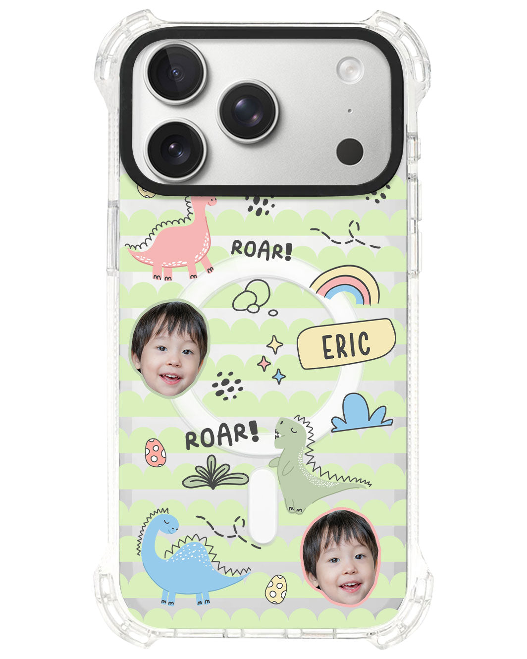 iPhone Rearguard UltimateS⁴ - Face Grid Dino