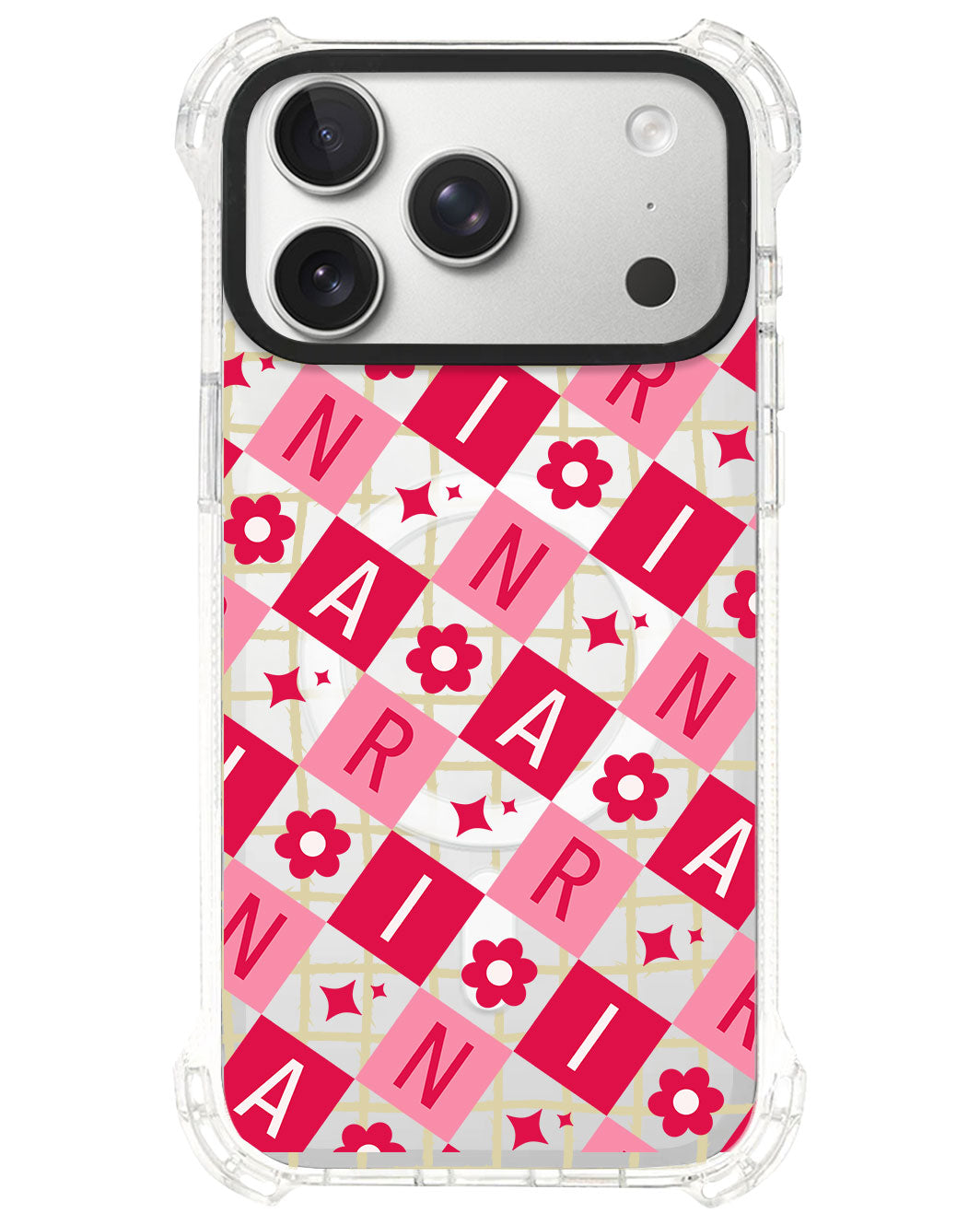 iPhone Rearguard UltimateS⁴ - CUSTOM MONOGRAM 3.0 Flower Grid 1.0