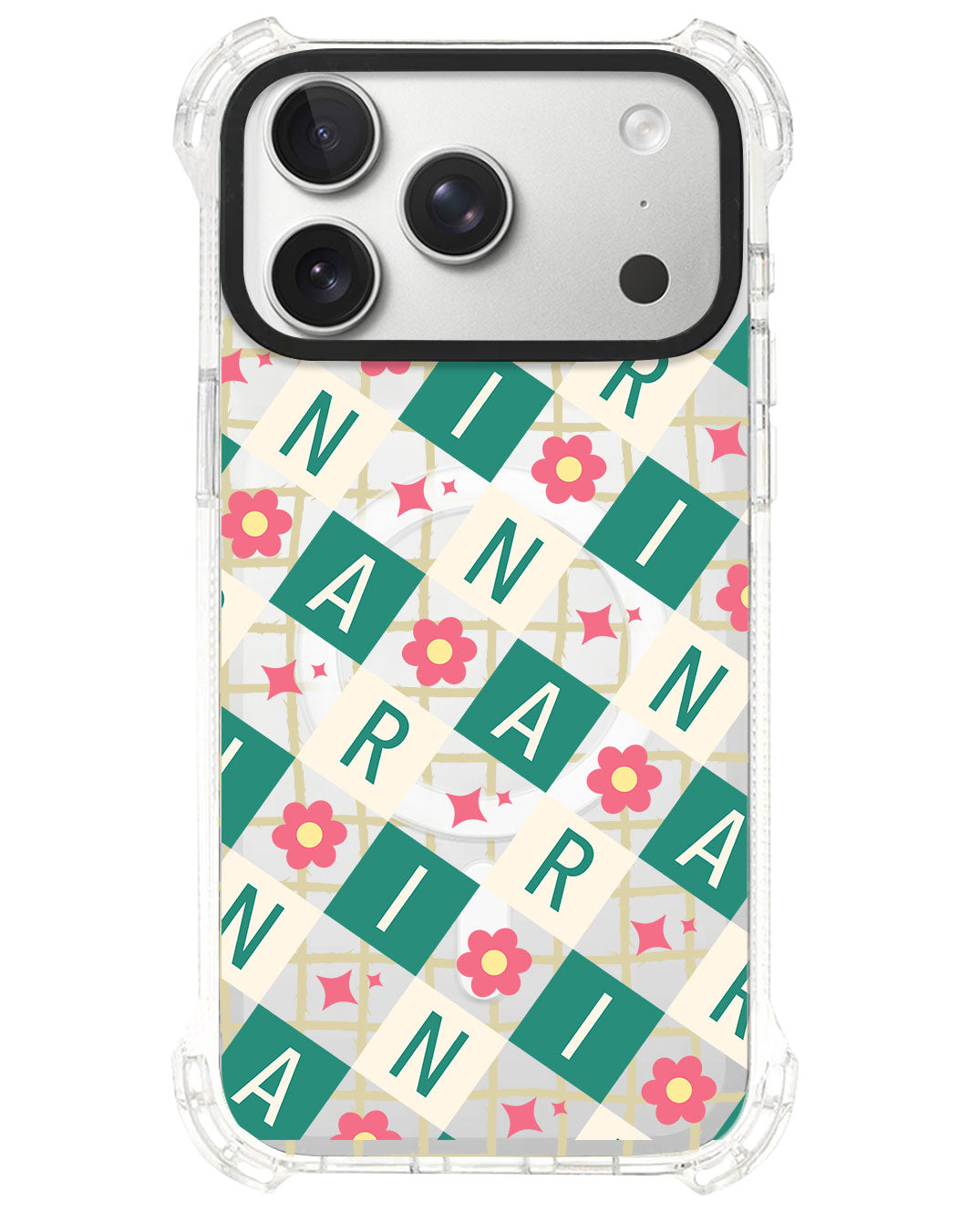 iPhone Rearguard UltimateS⁴ - CUSTOM MONOGRAM 3.0 Flower Grid 4.0