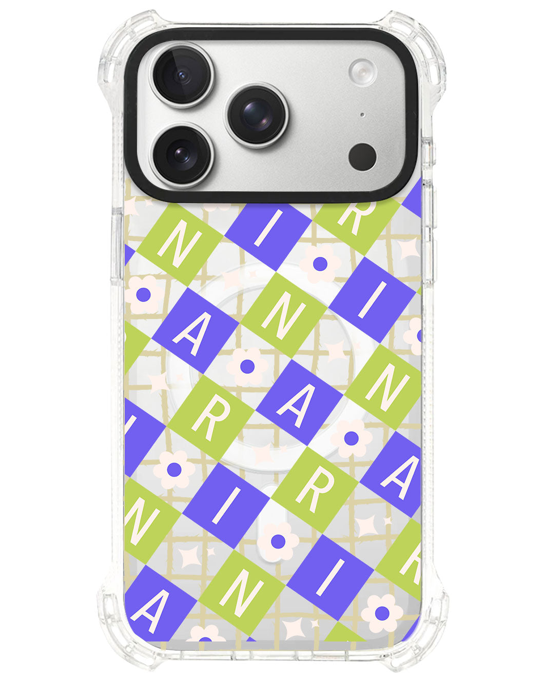 iPhone Rearguard UltimateS⁴ - CUSTOM MONOGRAM 3.0 Flower Grid 5.0