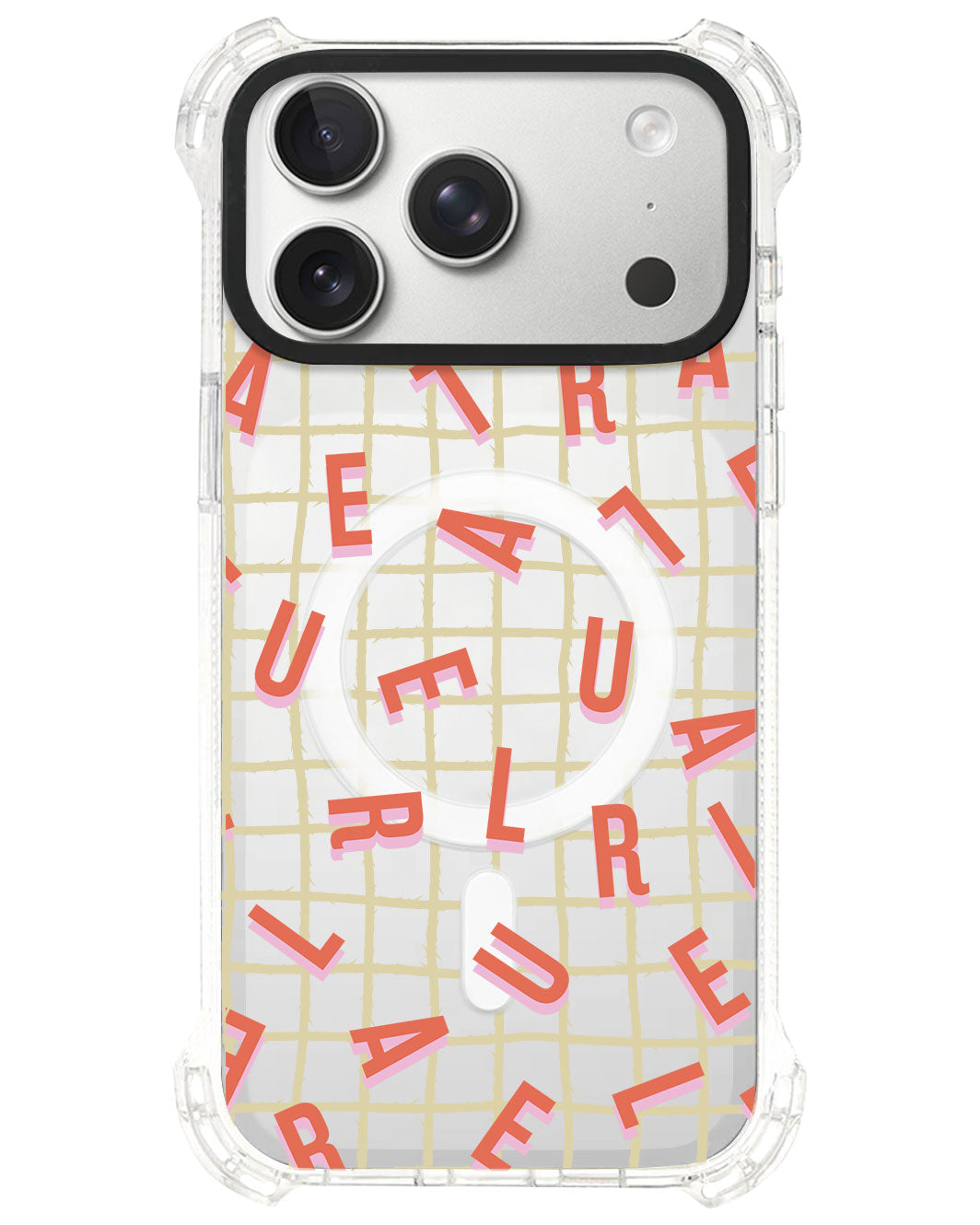 iPhone Rearguard UltimateS⁴ - CUSTOM MONOGRAM 1.0 Coral