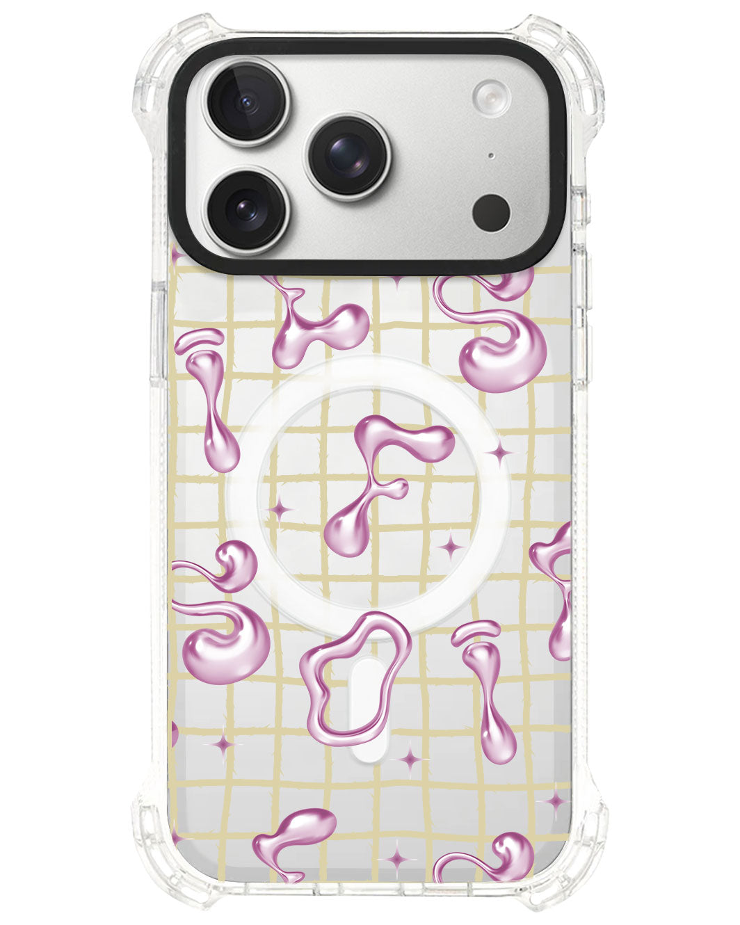 iPhone Rearguard UltimateS⁴ - Pink Chrome Monogram