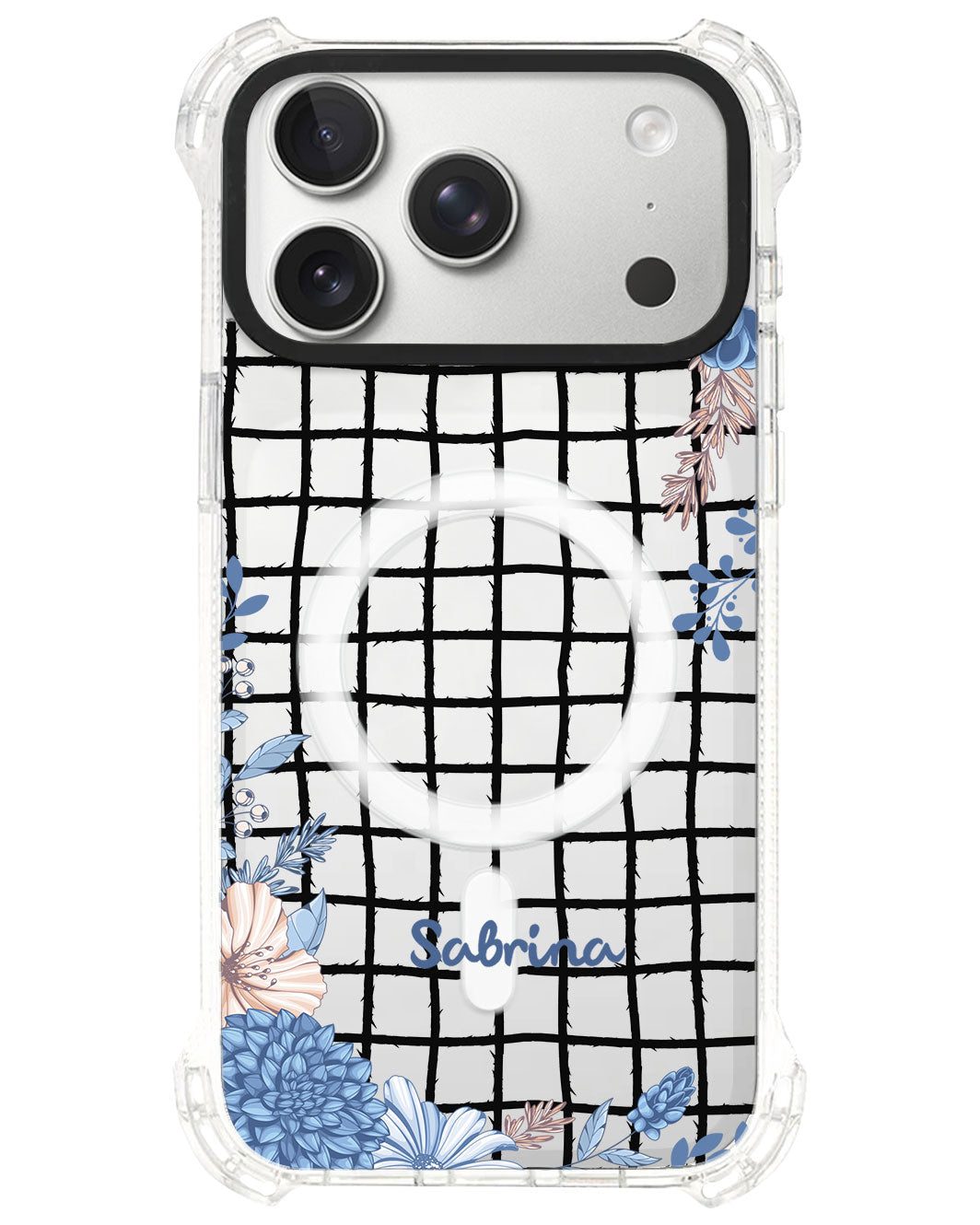 iPhone Rearguard UltimateS⁴ - Blue Florals