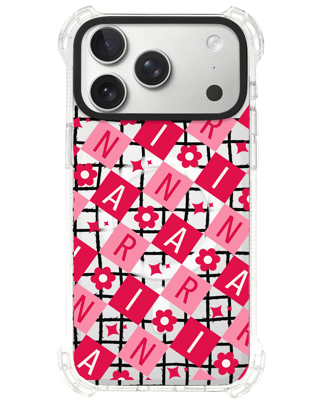 iPhone Rearguard UltimateS⁴ - CUSTOM MONOGRAM 3.0 Flower Grid 1.0
