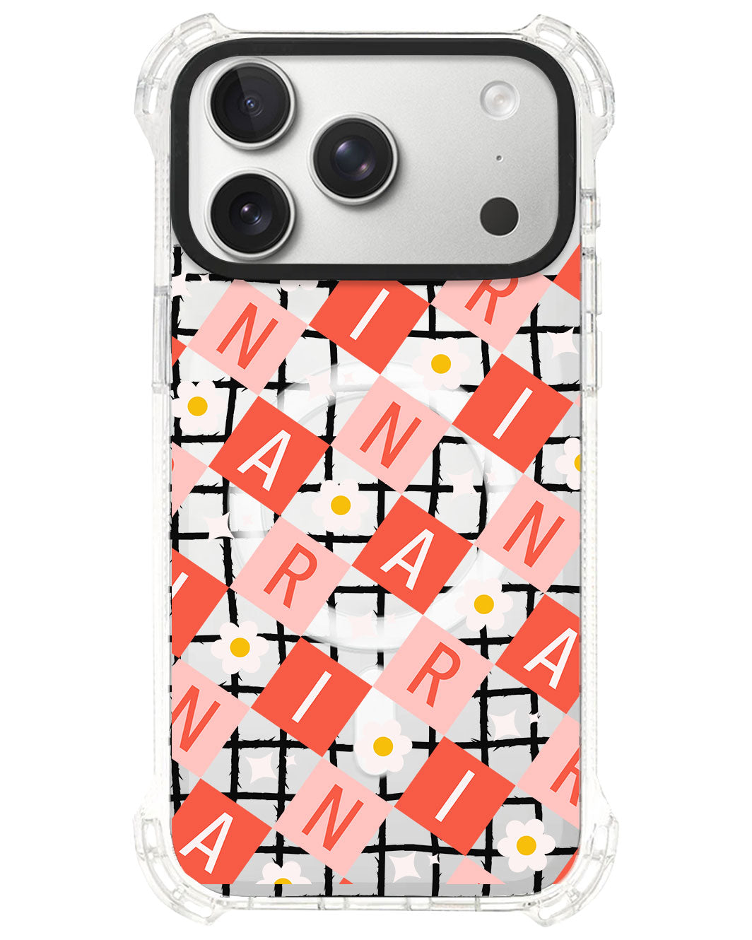 iPhone Rearguard UltimateS⁴ - CUSTOM MONOGRAM 3.0 Flower Grid 2.0