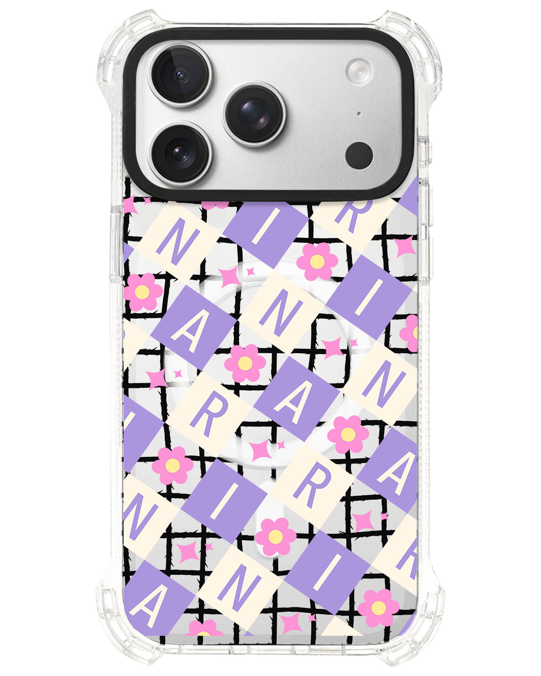 iPhone Rearguard UltimateS⁴ - CUSTOM MONOGRAM 3.0 Flower Grid 3.0