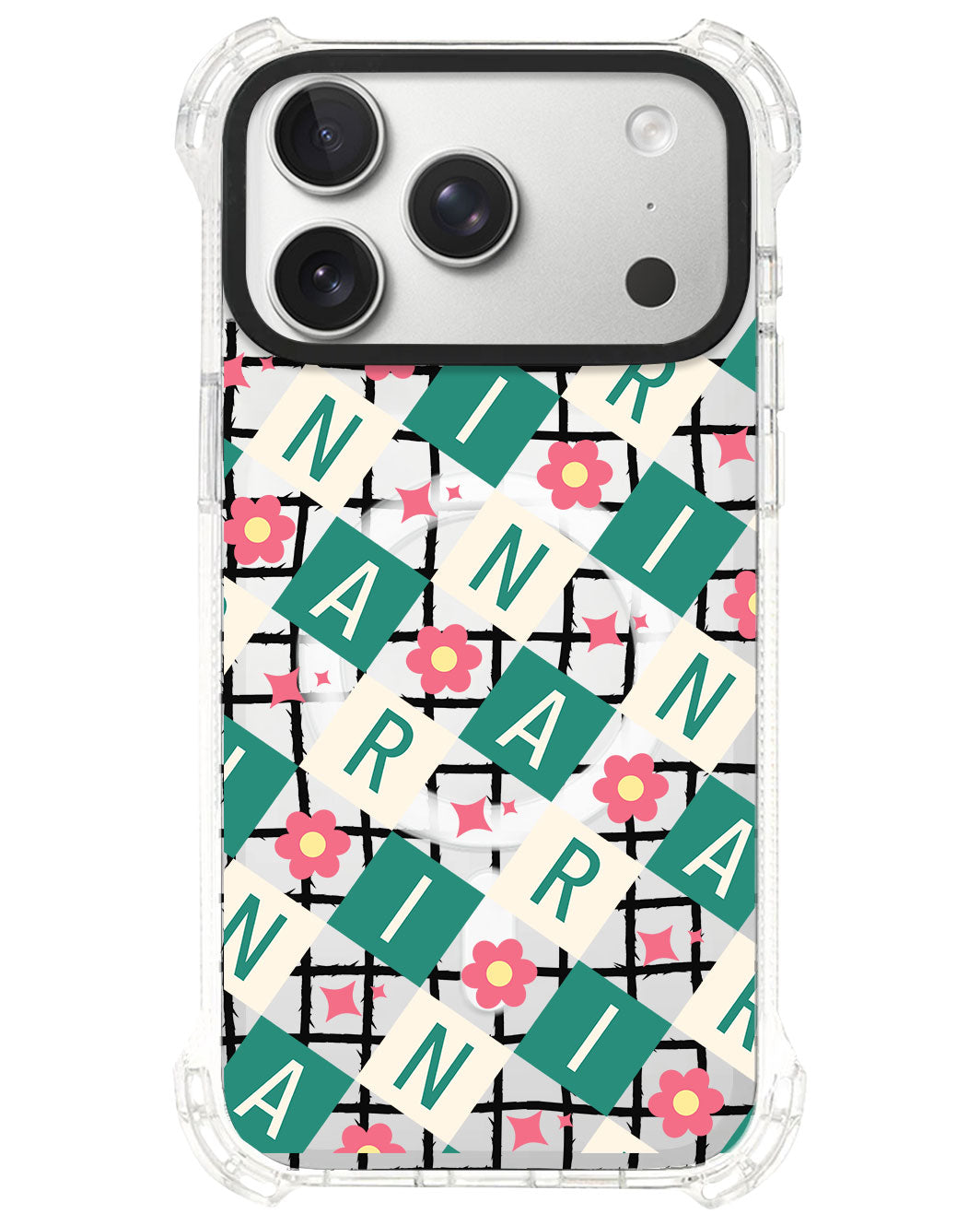 iPhone Rearguard UltimateS⁴ - CUSTOM MONOGRAM 3.0 Flower Grid 4.0