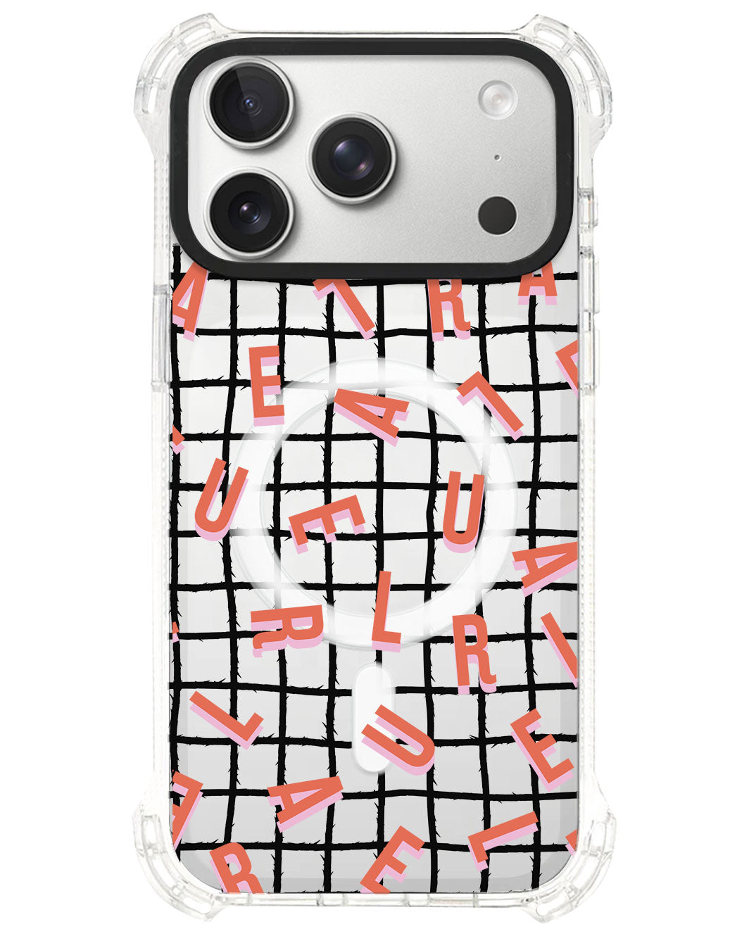 iPhone Rearguard UltimateS⁴ - CUSTOM MONOGRAM 1.0 Coral