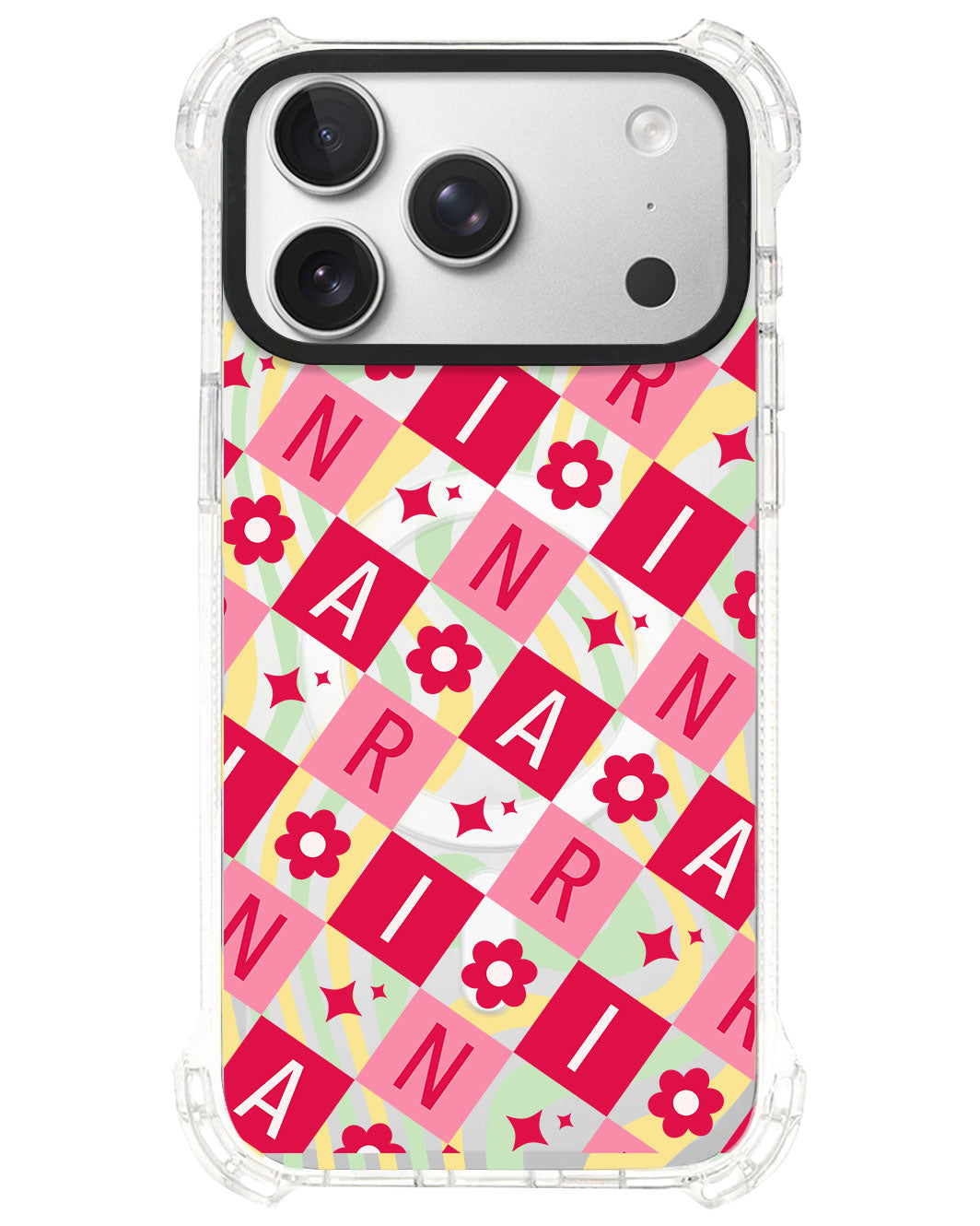 iPhone Rearguard UltimateS⁴ - CUSTOM MONOGRAM 3.0 Flower Grid 1.0