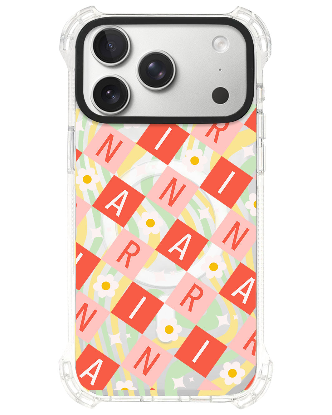 iPhone Rearguard UltimateS⁴ - CUSTOM MONOGRAM 3.0 Flower Grid 2.0