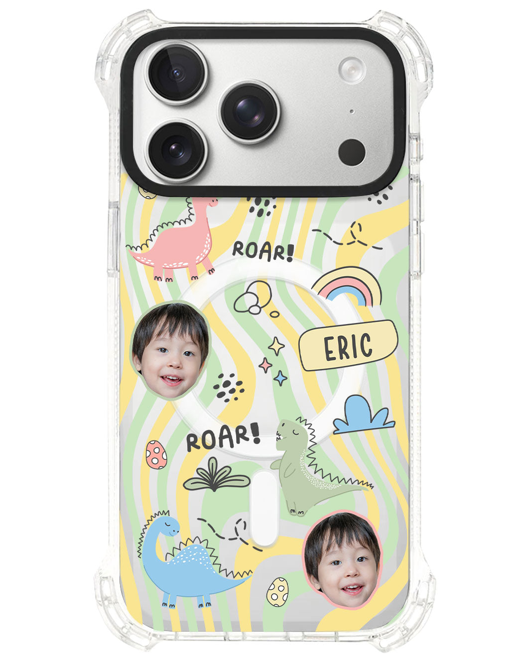 iPhone Rearguard UltimateS⁴ - Face Grid Dino