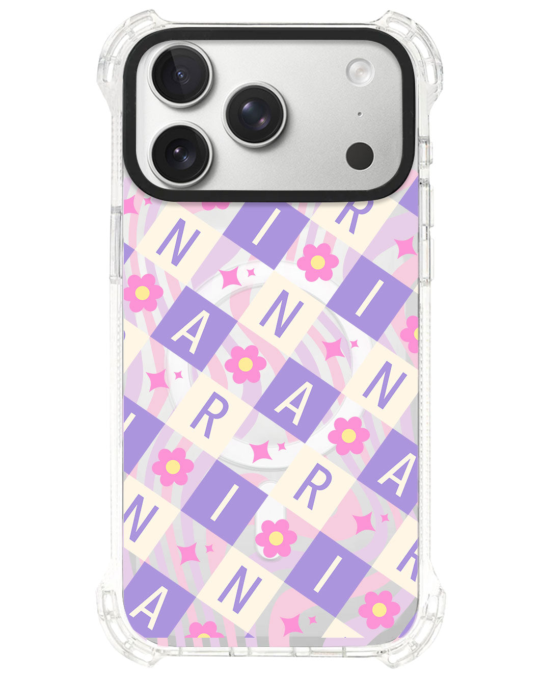 iPhone Ultimate Model-S⁴ - CUSTOM MONOGRAM 3.0 Flower Grid 3.0