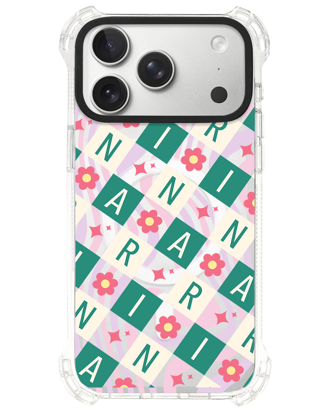 iPhone Rearguard UltimateS⁴ - CUSTOM MONOGRAM 3.0 Flower Grid 4.0