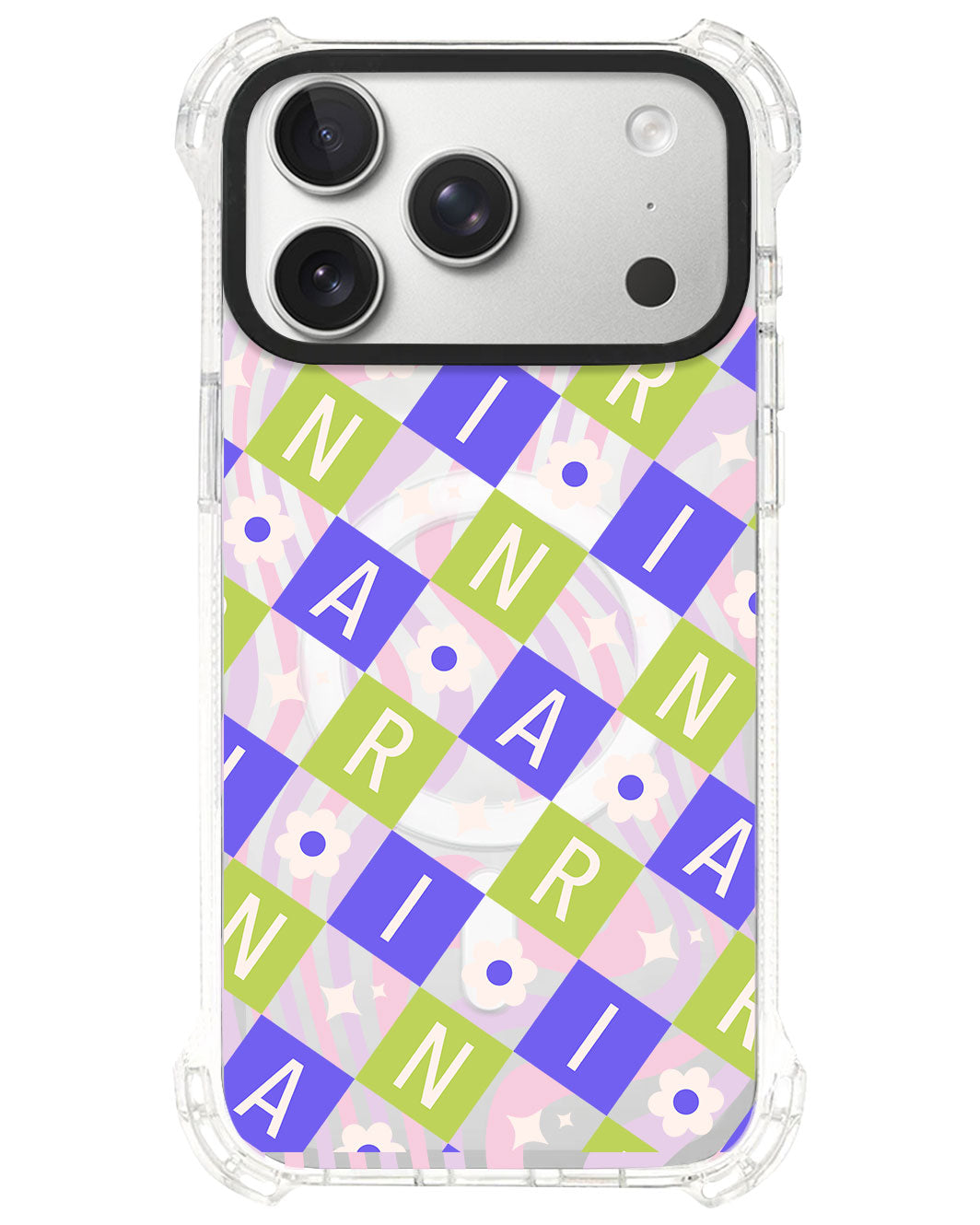 iPhone Rearguard UltimateS⁴ - CUSTOM MONOGRAM 3.0 Flower Grid 5.0