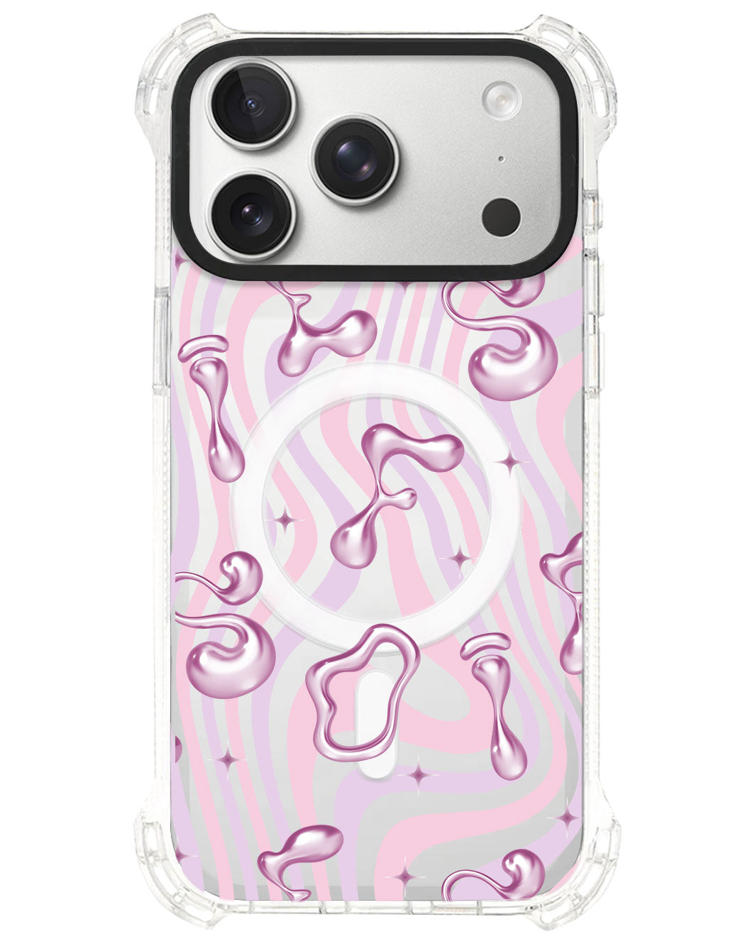 iPhone Rearguard UltimateS⁴ - Pink Chrome Monogram