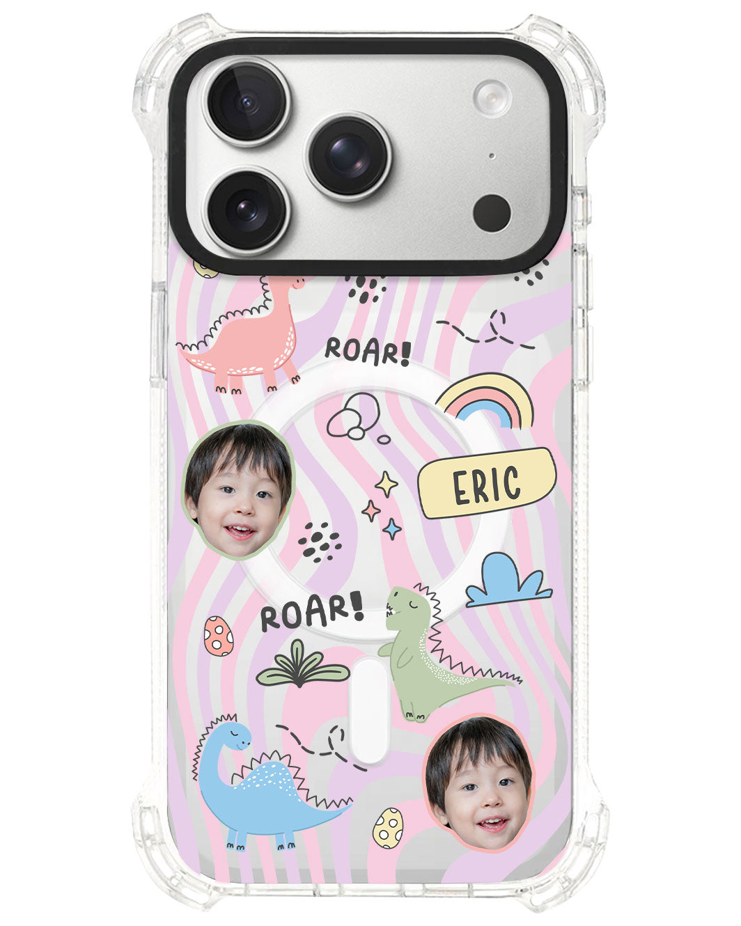 iPhone Rearguard UltimateS⁴ - Face Grid Dino