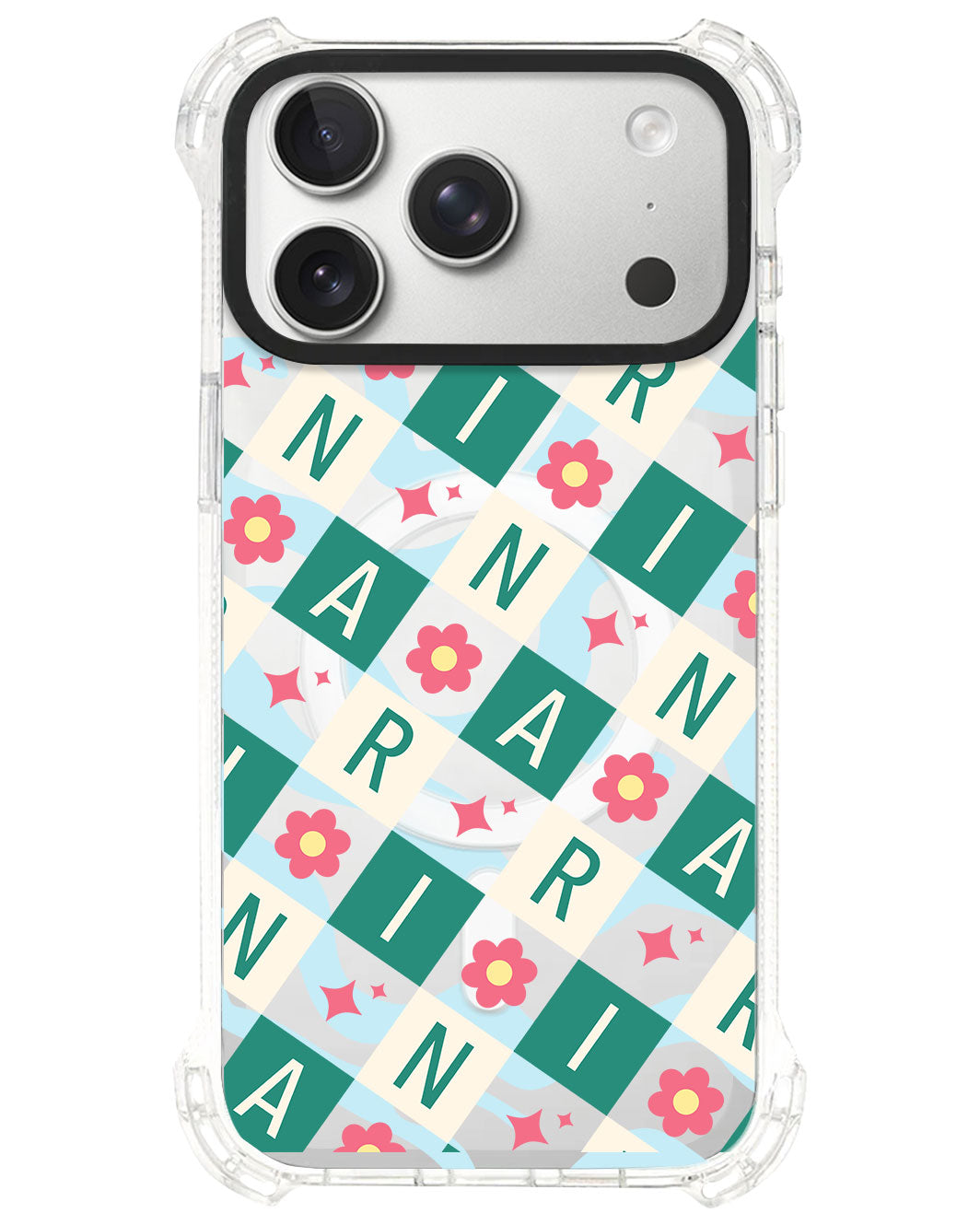 iPhone Rearguard UltimateS⁴ - CUSTOM MONOGRAM 3.0 Flower Grid 4.0