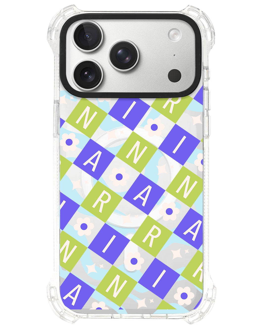 iPhone Rearguard UltimateS⁴ - CUSTOM MONOGRAM 3.0 Flower Grid 5.0