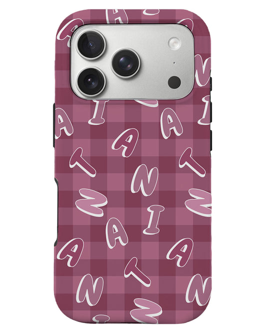 iPhone Rearguard Defender - CUSTOM MONOGRAM 3.0 Checkered 2.0