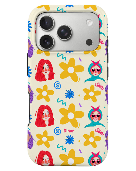 iPhone Rearguard Defender - Daisy Faces