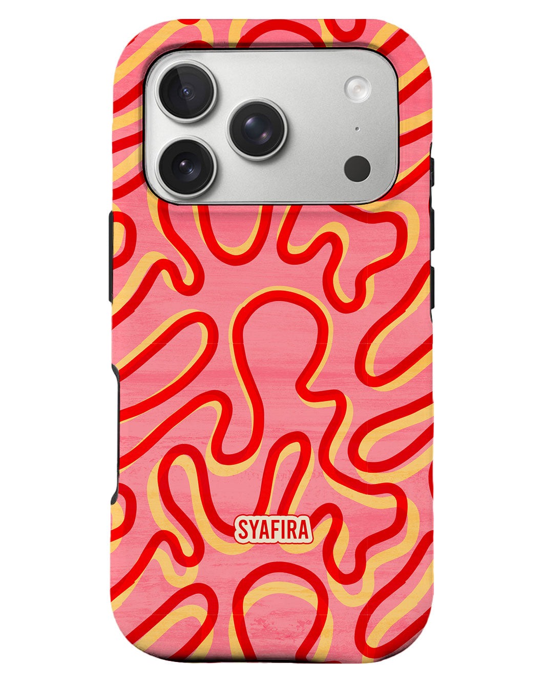 iPhone Rearguard Defender - Red Waves