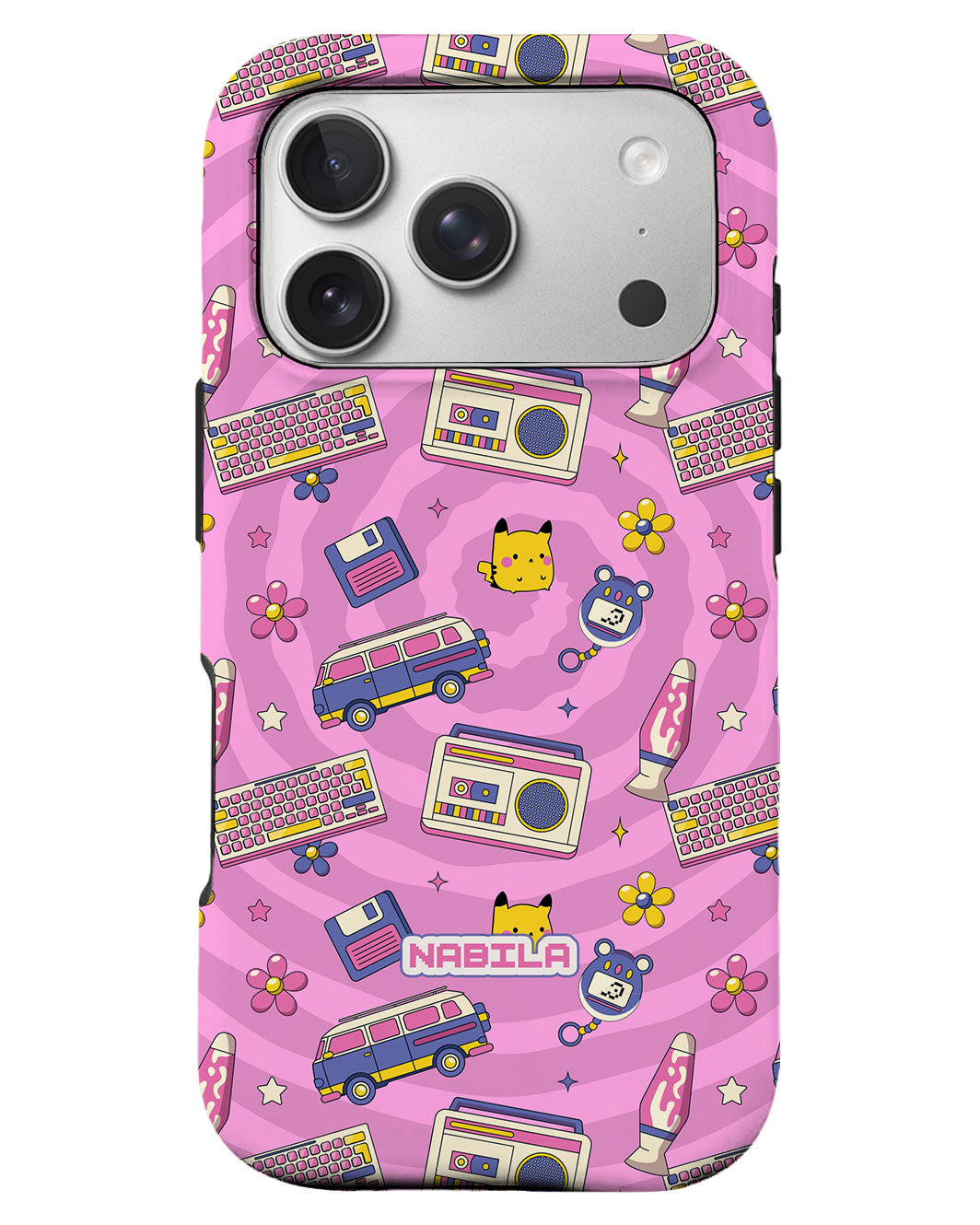 iPhone Rearguard Defender - Retro Spiral