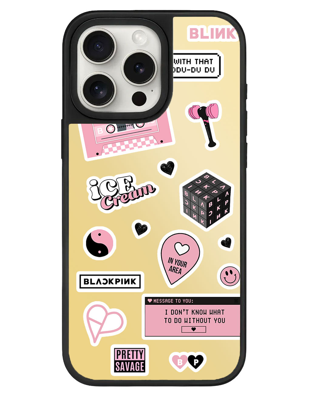 สติ๊กเกอร์ติดกระจก iPhone Mirror Grip - Blackpink