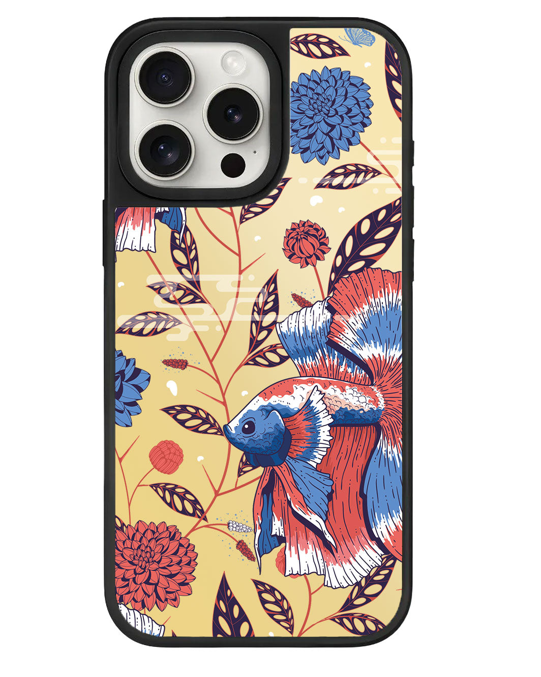 ที่จับกระจกสำหรับ iPhone - Fish &amp; Floral 2.0
