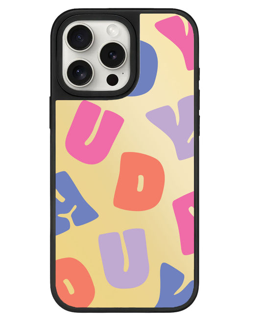 iPhone Mirror Grip - โมโนแกรมอ้วนๆ