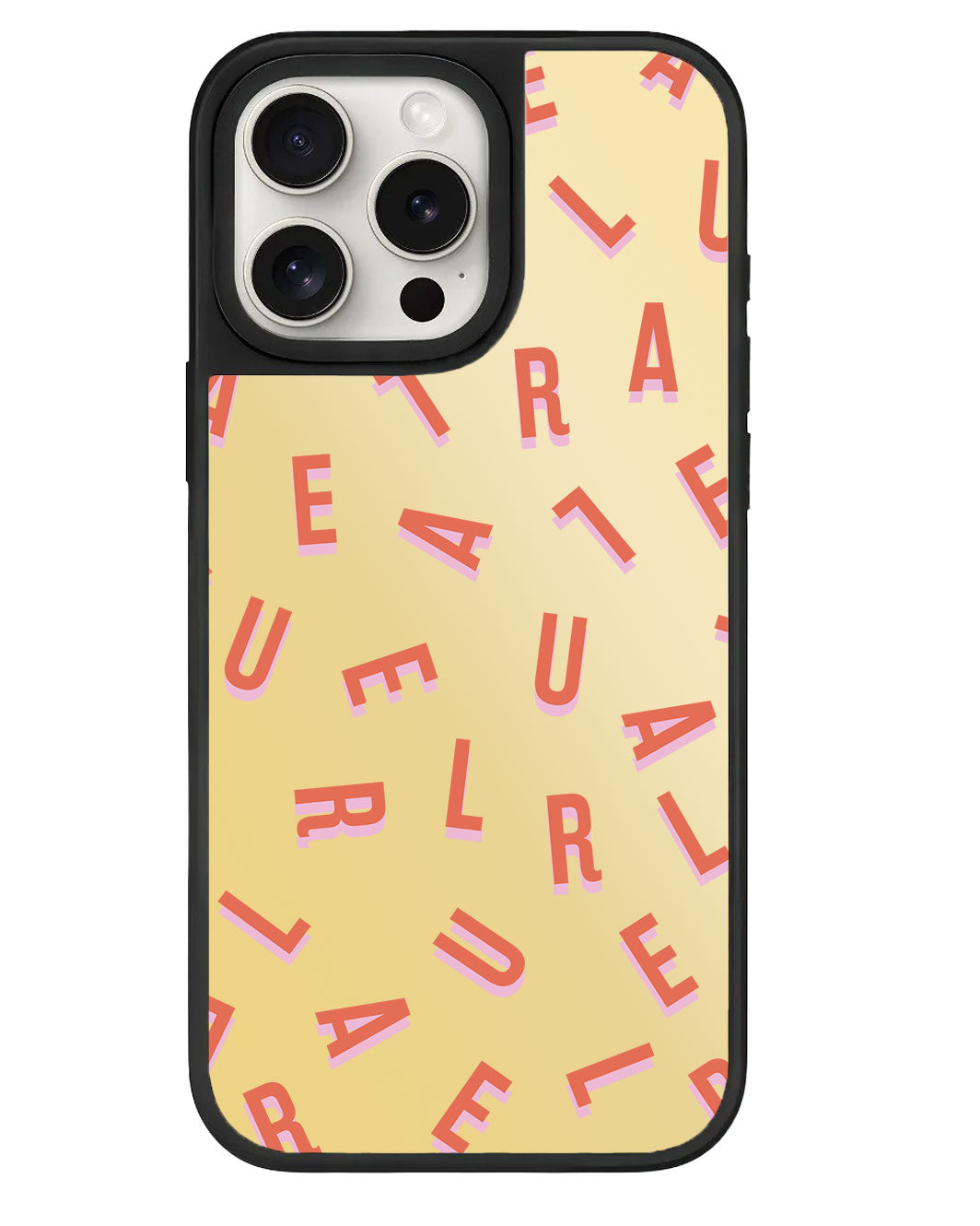 ที่จับกระจกสำหรับ iPhone - CUSTOM MONOGRAM 1.0 สี Coral