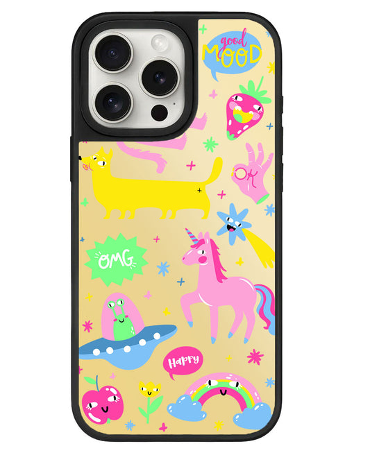 iPhone Mirror Grip - มอนสเตอร์บอกอารมณ์ดี