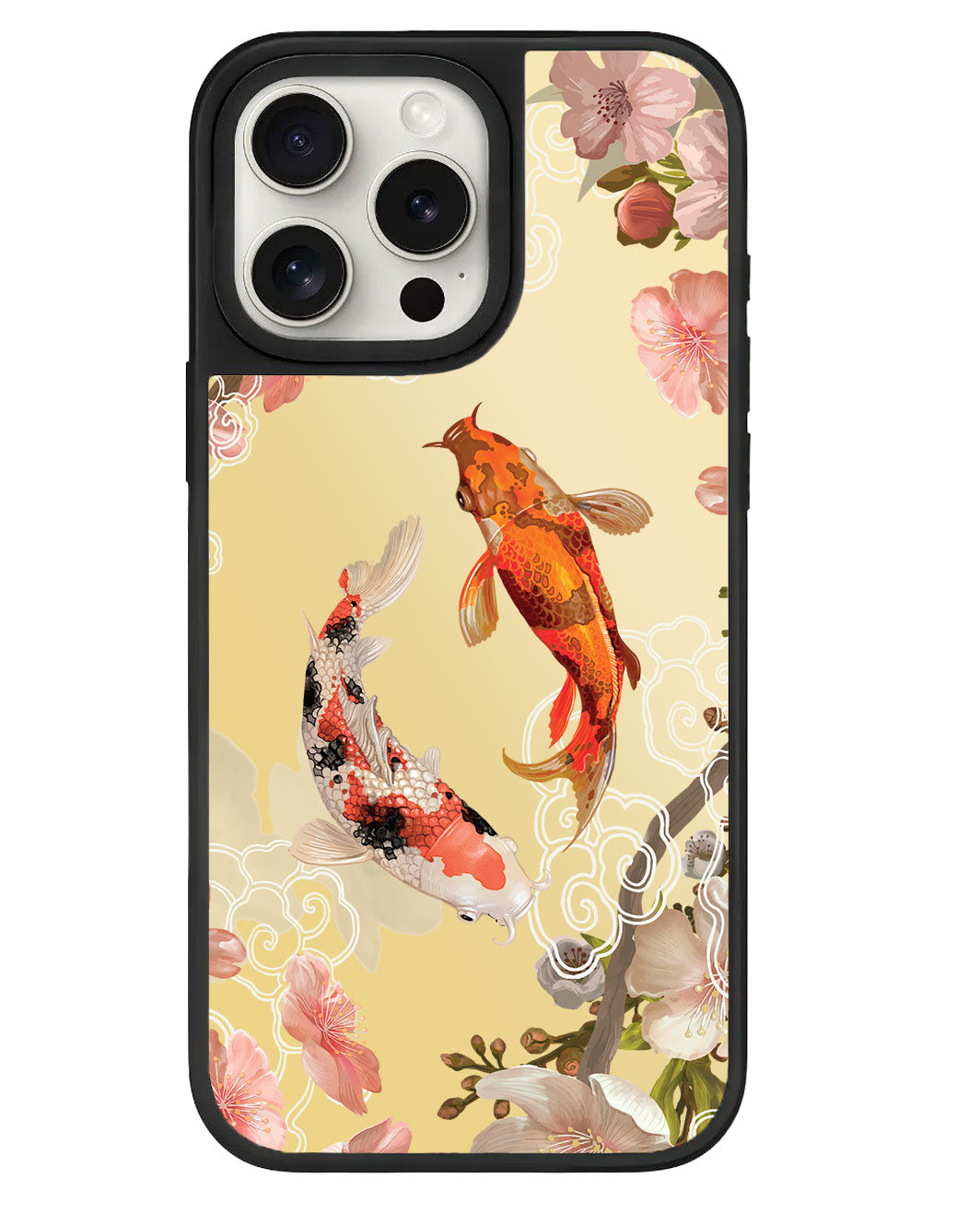 iPhone Mirror Grip - ภาพวาดสีน้ำมัน ปลาคาร์ป