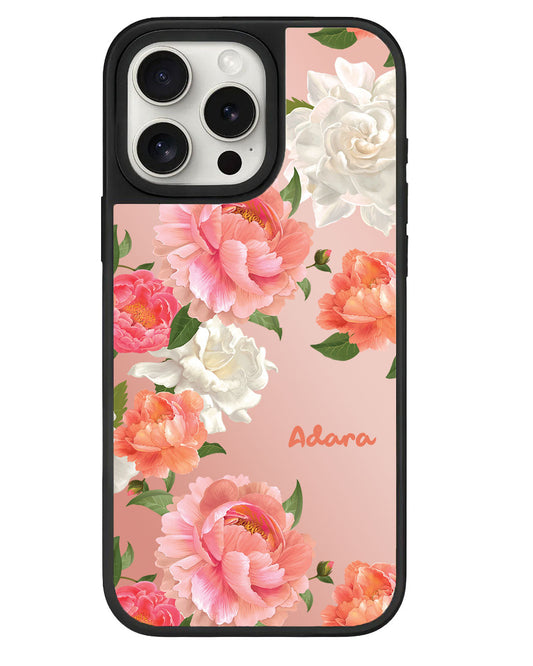 iPhone Mirror Grip - ดอกพีโอนีแห่งเดือนสิงหาคม