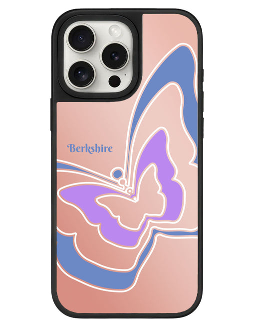 iPhone Mirror Grip - กระจกทรงผีเสื้อสีม่วง