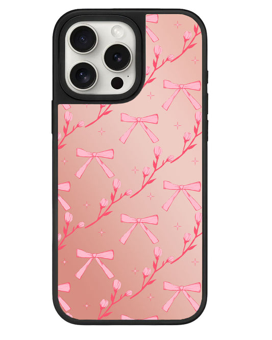 ที่จับกระจกสำหรับ iPhone - ลาย Coquette Floral