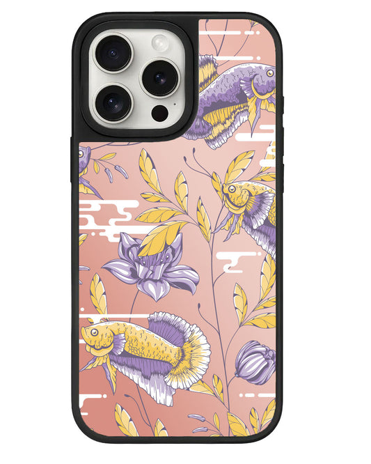 ที่จับกระจกสำหรับ iPhone - Fish &amp; Floral 5.0