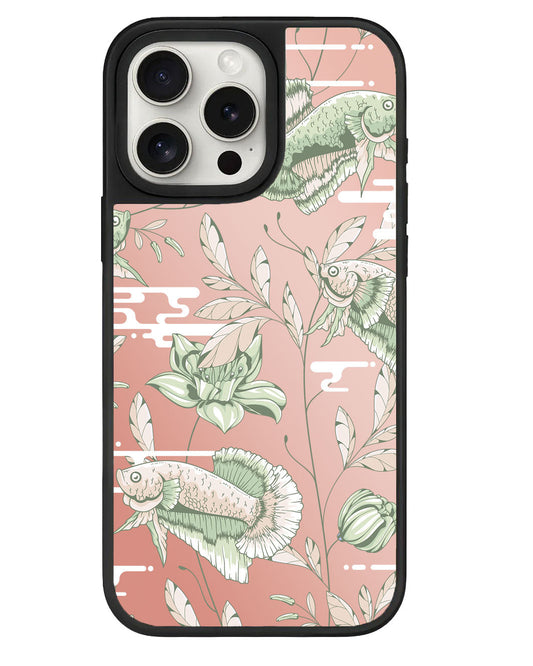 ที่จับกระจกสำหรับ iPhone - Fish &amp; Floral 6.0