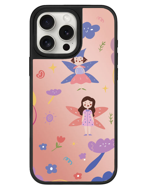 iPhone Mirror Grip - ลายนางฟ้า