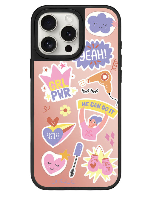 สติ๊กเกอร์ Girl Power สำหรับ iPhone Mirror Grip