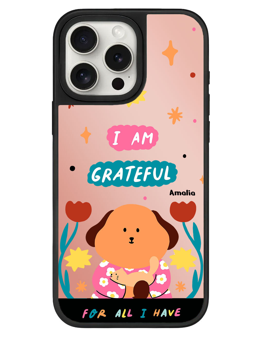 iPhone Mirror Grip - คิคุและแมว