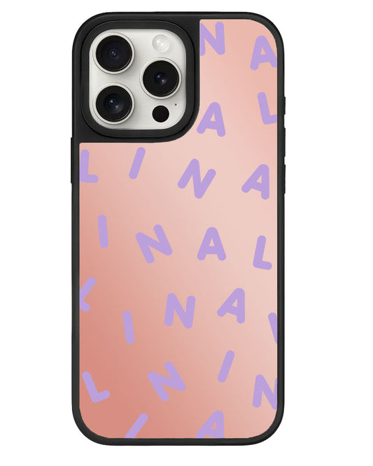 iPhone Mirror Grip - CUSTOM MONOGRAM 2.0 สีม่วง